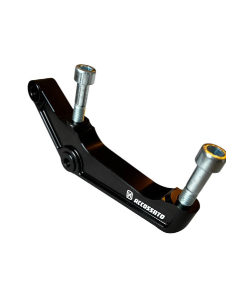 Left Upgrades Caliper Adapter Bracket Accossato 108mm Harley Davidson (2000-2023) Sportster Softail Dyna Touring
