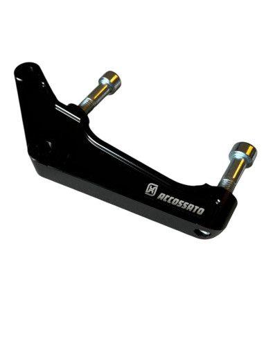 Left Upgrades Caliper Adapter Bracket Accossato 108mm Harley Davidson (2000-2023) Sportster Softail Dyna Touring