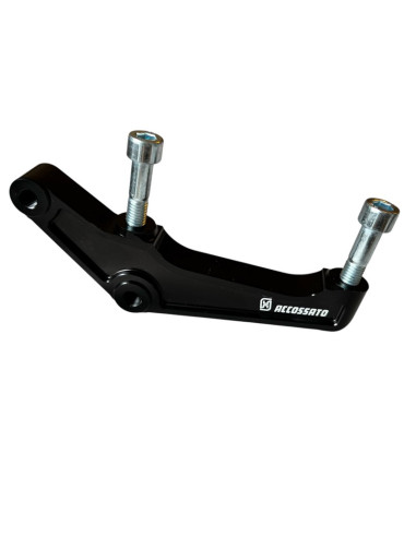 Left Upgrades Caliper Adapter Bracket Accossato 108mm Harley Davidson (2000-2023) Sportster Softail Dyna Touring