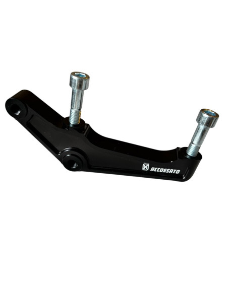 Left Upgrades Caliper Adapter Bracket Accossato 108mm Harley Davidson (2000-2023) Sportster Softail Dyna Touring