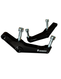 Set of Two Upgrades Calipers Adapters Brackets Accossato 108mm Harley Davidson (2000-2023) Sportster Softail Dyna Touring
