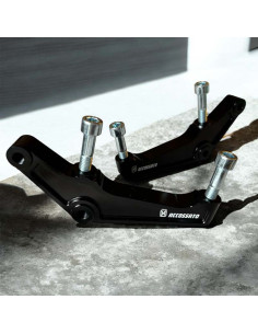 Set of Two Upgrades Calipers Adapters Brackets Accossato 108mm Harley Davidson (2000-2023) Sportster Softail Dyna Touring 2