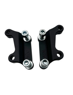 Set of Right and Left Upgrades OEM Calipers Adapter Bracket 14" (355mm) rotor Harley Davidson Dyna Softail Touring