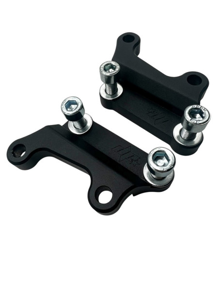Set of Right and Left Upgrades OEM Calipers Adapter Bracket 14" (355mm) rotor Harley Davidson Dyna Softail Touring
