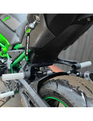 Rear Sets Footrests Pegs Subcage Kawasaki Z900 (2025-2026) Street Stunt Gymkhana Track