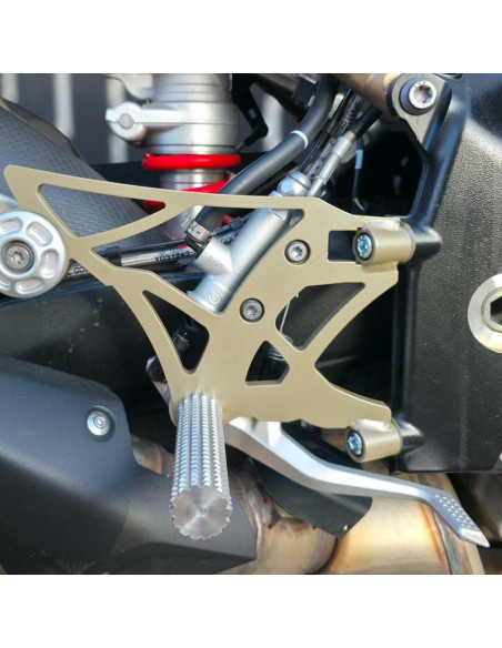 Front Sets Driver's Footrest Footpegs Przednie sety podnóżki pegi BMW S1000R (2021-2026) Stunt OSK Gymkhana Stunt Gymkhana