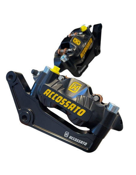 Zestaw Prawe i Lewe Mocowanie Adapter + Zaciski Accossato 108mm Harley Davidson Dyna (2000-2023) Sportster Softail Dyna Touring