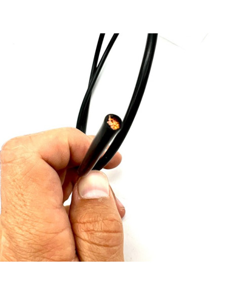 Dwa Przewody Zasilające Akumulatorowe 2,5mm2 z końcówką - 60cm Cafe Racer Harley Davidson Stunt Wiązka Kable do Motocykli