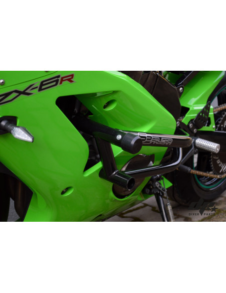 Kawasaki ZX6R 636 Crash Cage - (2003-2026) - Engine Guard Crash Bar Stunt drift