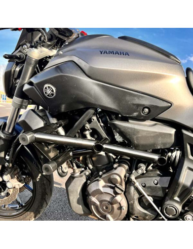 Yamaha MT-07 (FZ-07) crash cage (2014-2026) - Stunt Drift Street Engine Guard Highway Bar